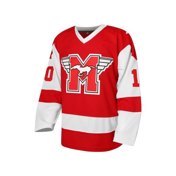 New Youngblood Hamilton Mustangs Hockey Jersey - Red/White Men's Fan Gear - Picture 2 of 5